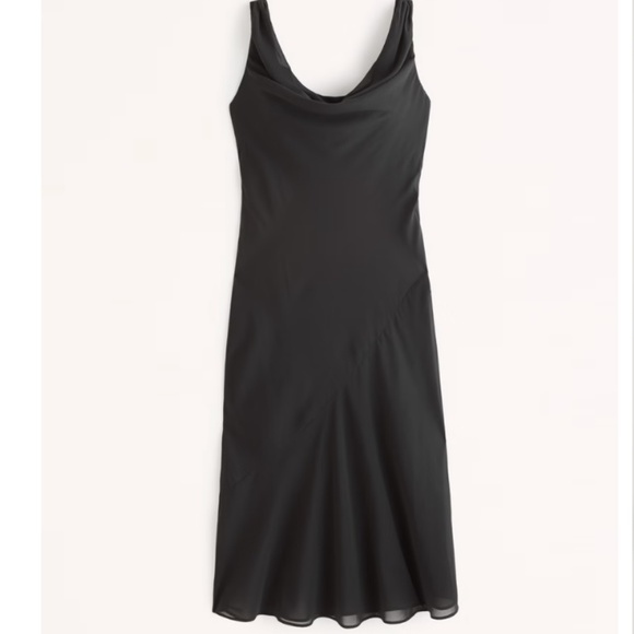 NWT Abercrombie & Fitch Cowl Neck Midi OR Maxi Dress - Picture 3 of 8